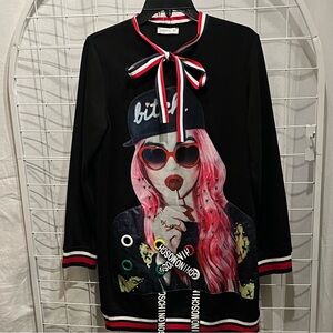 90’s Mango collaboration with Moschino “Girl with the lollipop”. Retro SZ M NWOT